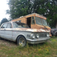 This old Mercury Comet racer was pretty neat. rocking a bunch of old hotrod stickers and louvered hood.